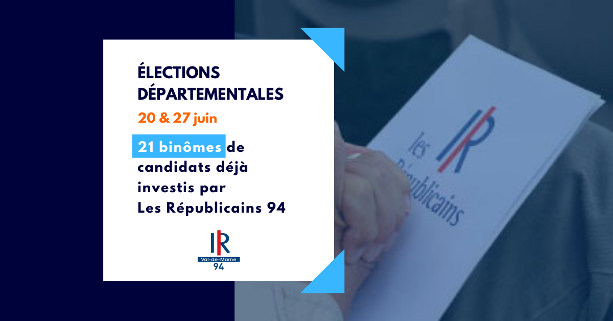 Elections départementales : 21 binômes de candidats déjà investis